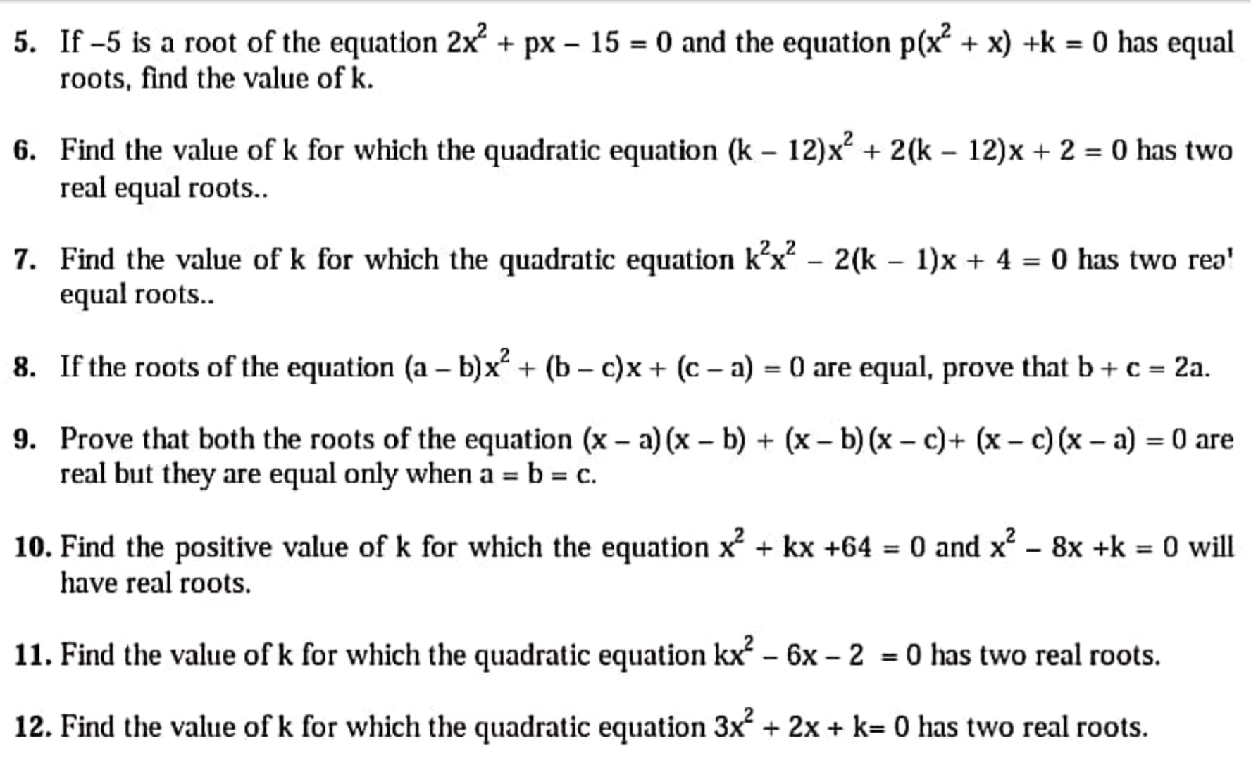 Question image for Please solve question 8 with full solution very i